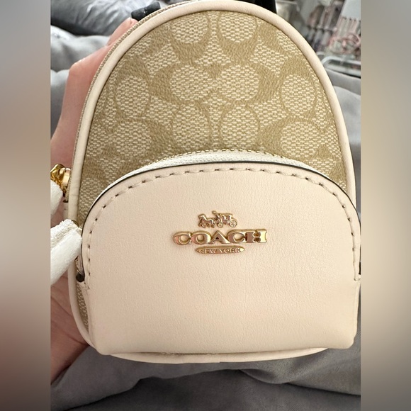 Rare Colorway! Coach Mini Court Backpack Bag Charm Keychain - Picture 4 of 6